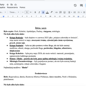 ściągawka przed maturą